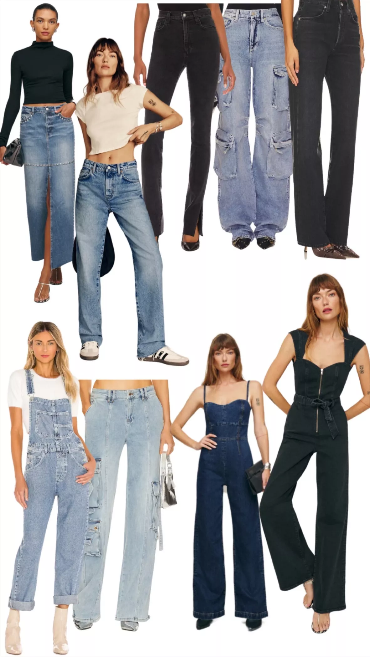 Daphne Wide Leg Denim Jumpsuit