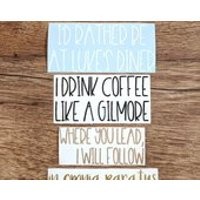 Gilmore Girls Stickers, Gilmore Girls Decal, Lukes Diner, Gilmore Girls Laptop Decal, Stars Hollow, In Omnia Paratus | Etsy (US)