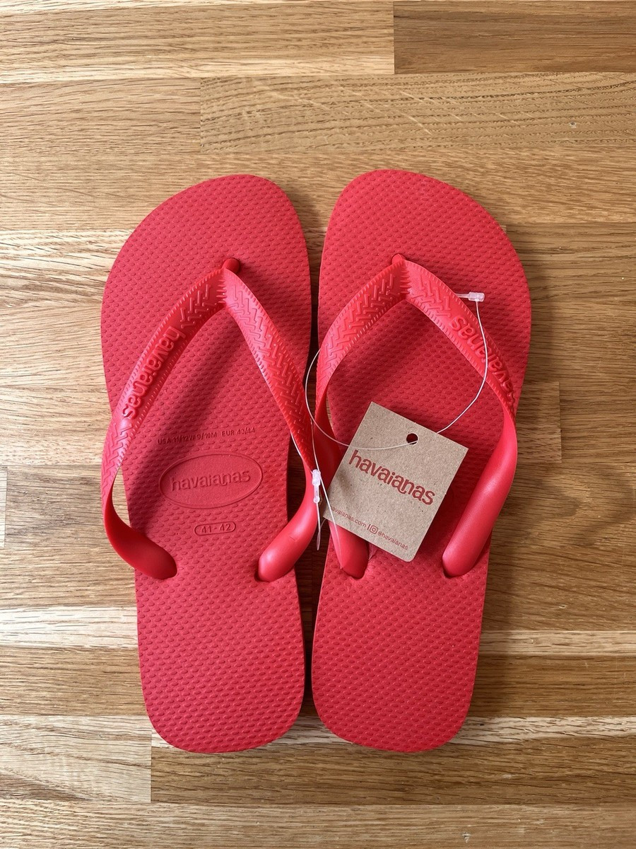 Viral Havaianas Ruby Red Flip Flops - Size UK 7-8 | eBay UK