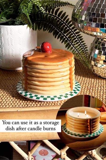 BACK IN STOCK! Viral pancake candle and other fun candles available now 🥰 urban outfitters whimsical decor home decor finds eclectic decor food decor items 

#LTKfindsunder50 #LTKhome