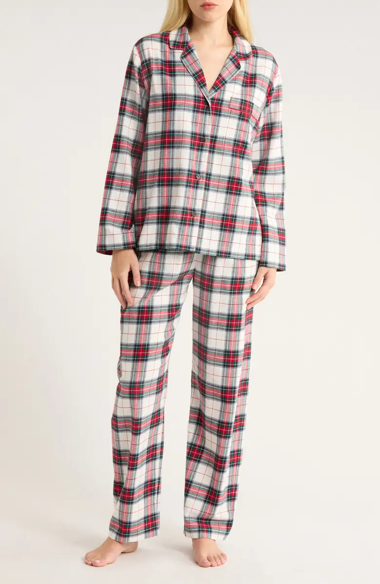 Plaid Cotton Flannel Pajamas | Nordstrom