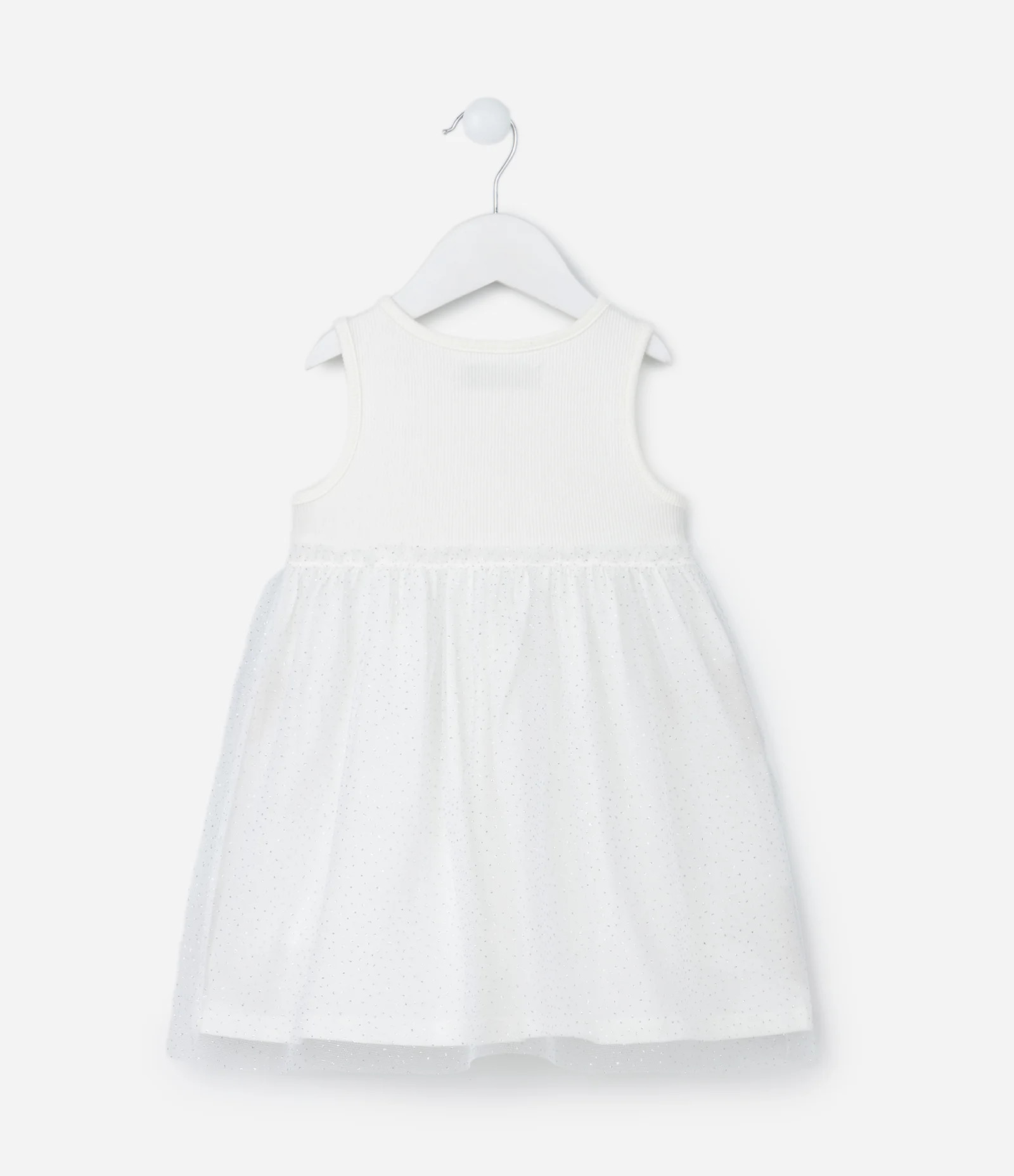 Vestido Infantil em Tule com Brilhinhos - Tam 1 a 5 Anos Branco Neve - Lojas Renner | Renner (BR)