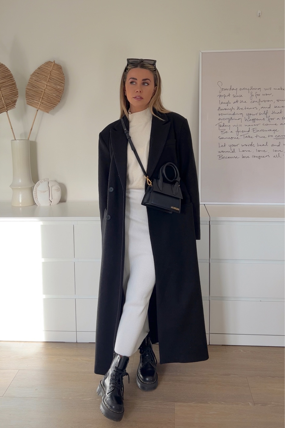 Minimal outfit idea - monochrome outfit - winter to spring transitional style - pretty lavish ribbed midi dress - Jacquemus le chiquito noeud - transitional outfit 

#LTKeurope #LTKstyletip #LTKunder50