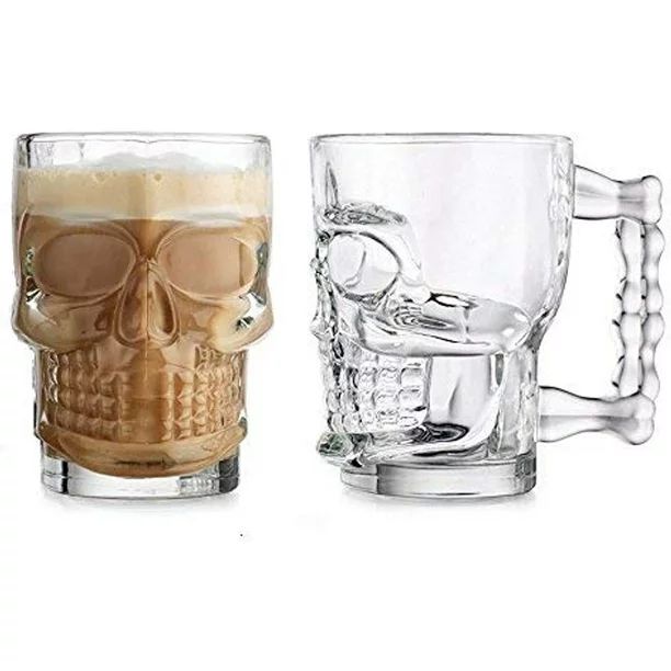 King International Skull Beer Mug|  Glass Beer Draft Mug Glasses - Walmart.com | Walmart (US)