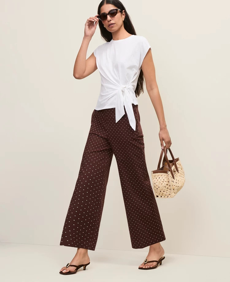 The Petite Grace Pant in Polka Dot | Ann Taylor