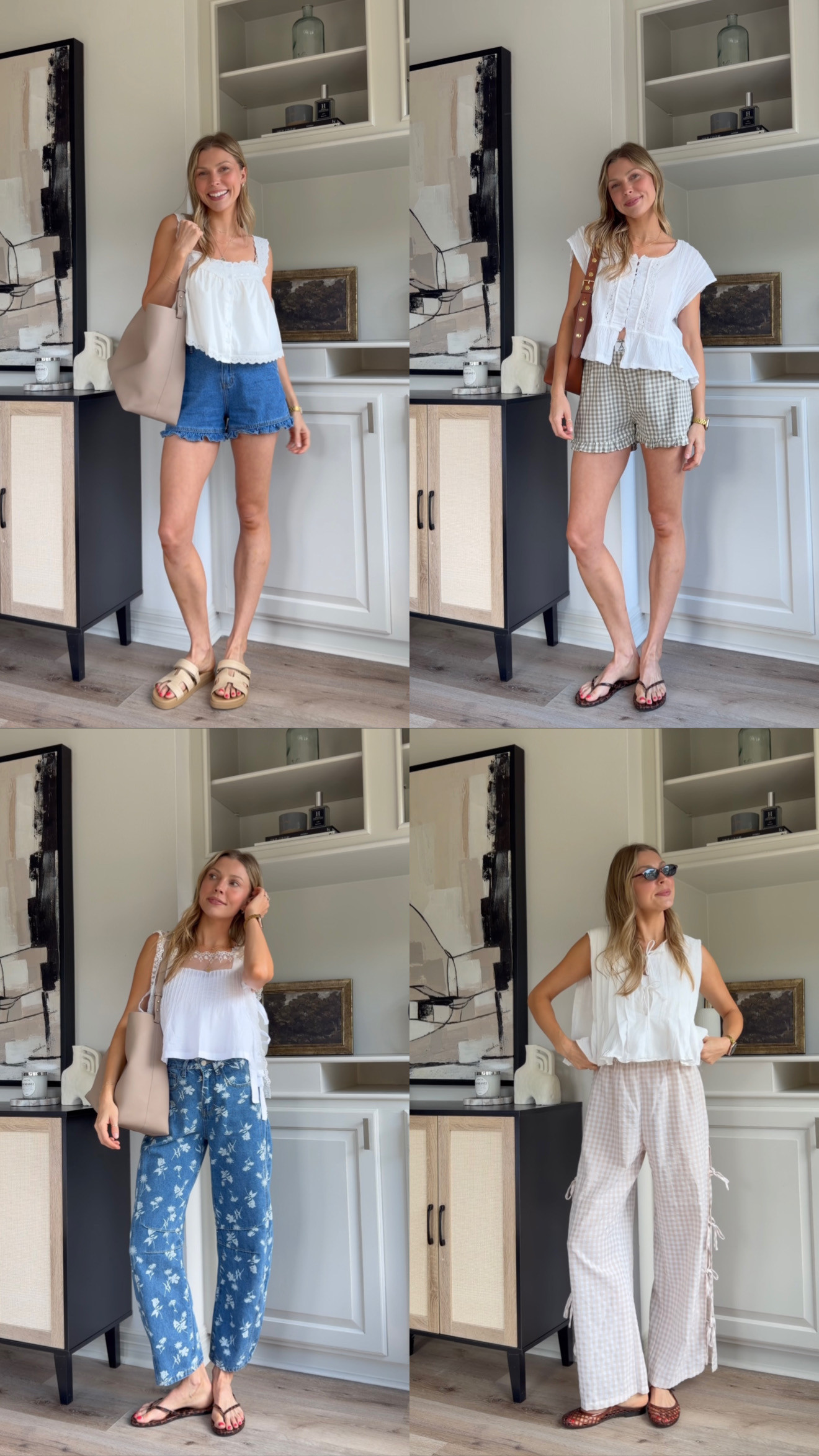 Outfit ideas styling 4 of my fav white tops! Wearing small in all tops!  

 #LTKootd