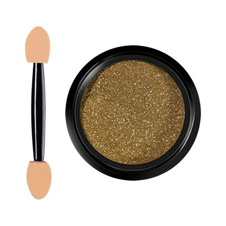 KeirineCC Chrome Nail Powder Metallic Mirror Powder Chrome Nail Powder Mirror Effect 6 Colors Holographic Pigment Powder Manicure Nail Art Decoration Glitter - Champagne Gold | Walmart (US)