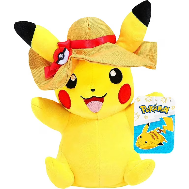 Pokemon Pikachu with Hat 8" Plush Stuffed Animal Toy - Officially Licensed - Great Gift for Kids | Walmart (US)