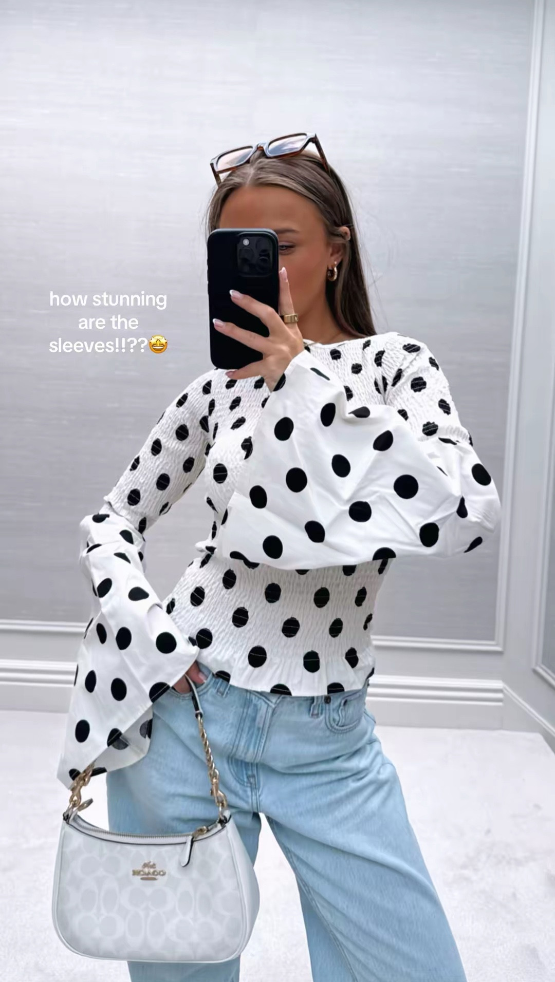 new in asos try on haul 🌺✨

Pinterest style outfit inspo ideas summer spring TikTok casual easy basic neutral ootd wishlist faves petite polka dot white and black flare sleeve wide sleeve long sleeve top 

#LTKsummer #LTKspring #LTKuk
