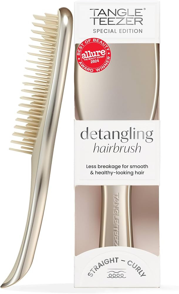 Tangle Teezer Chrome Ultimate Detangler Brush for Wet & Dry Hair, Eliminates Knots & Reduces Brea... | Amazon (US)