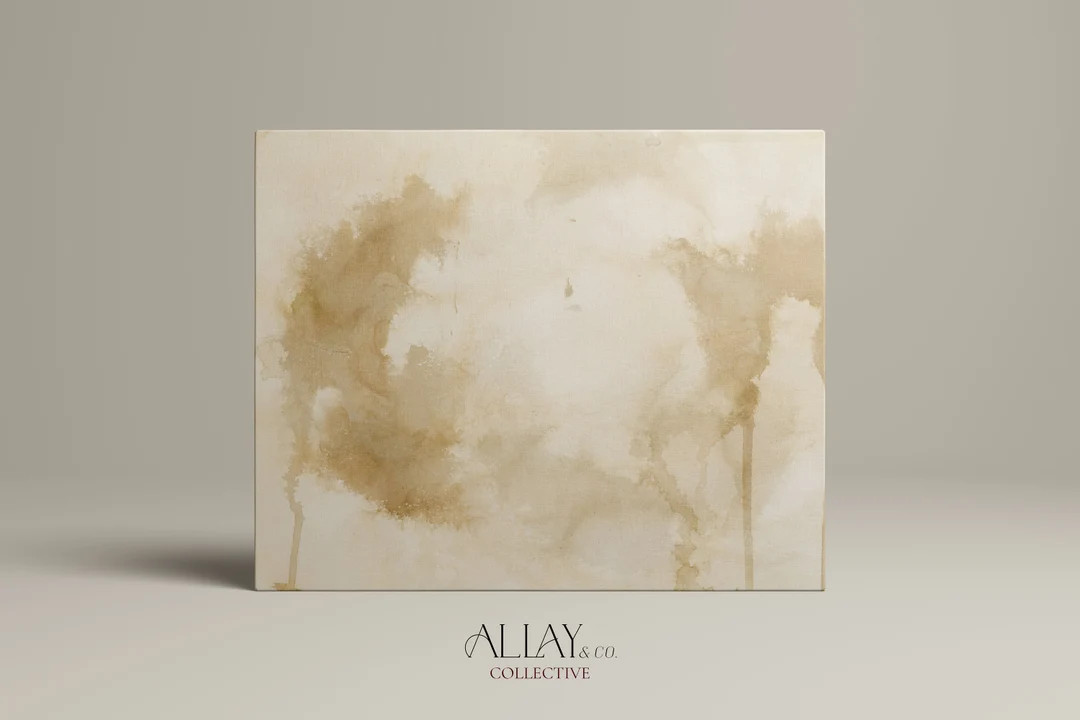 Neutral Abstract Wall Art  Modern Wall Art  Acrylic Ink - Etsy | Etsy (US)