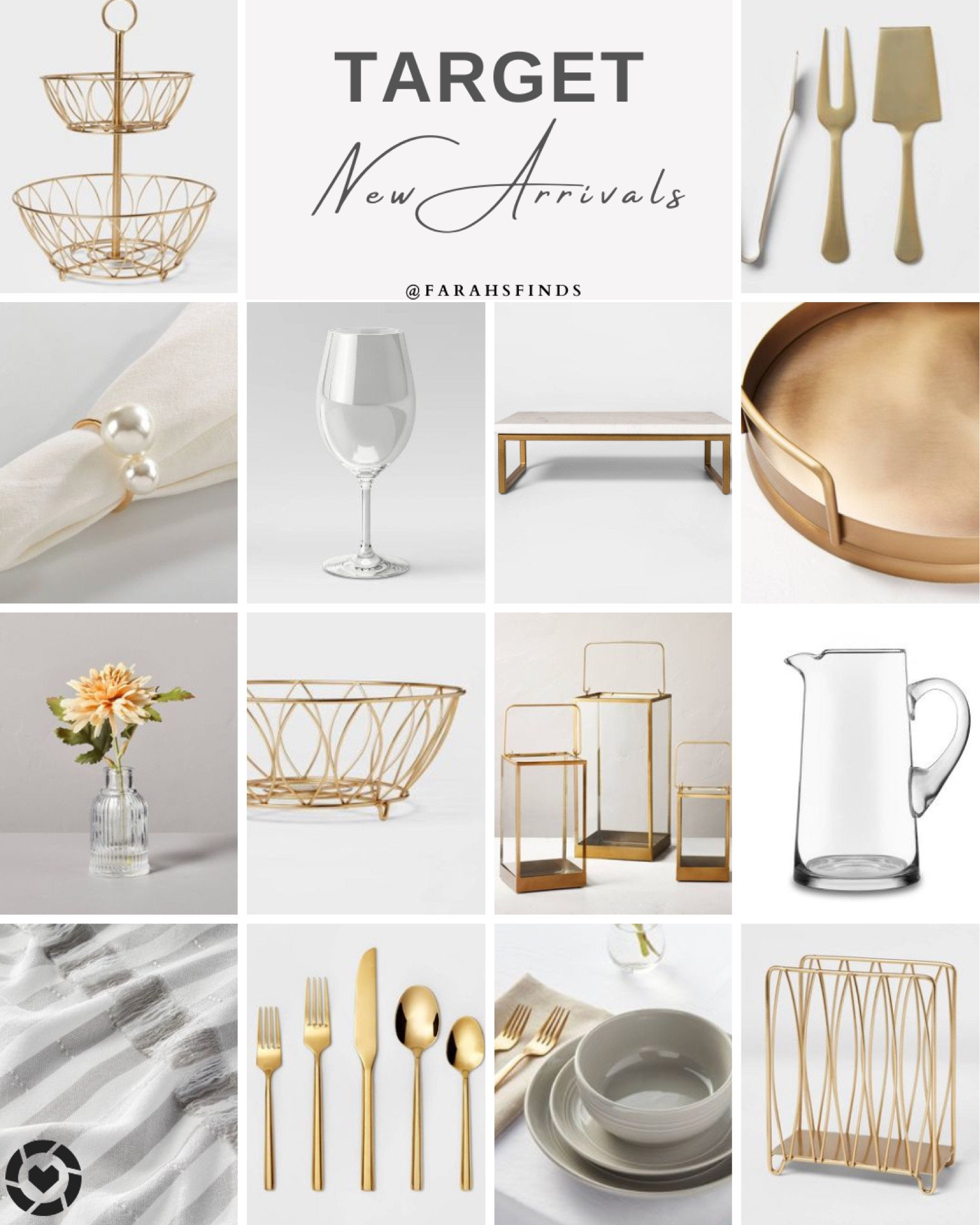 Target finds
Target home finds home, decor, round metal tray, glass, pitcher flatware, golden silverware, napkin, ring, set, glasses, wine, glasses, spring decor, living room, coffee table, spring cleaning, gift for hostess mother day gift home decor, dinnerware

#LTKunder50 #LTKhome #LTKsalealert