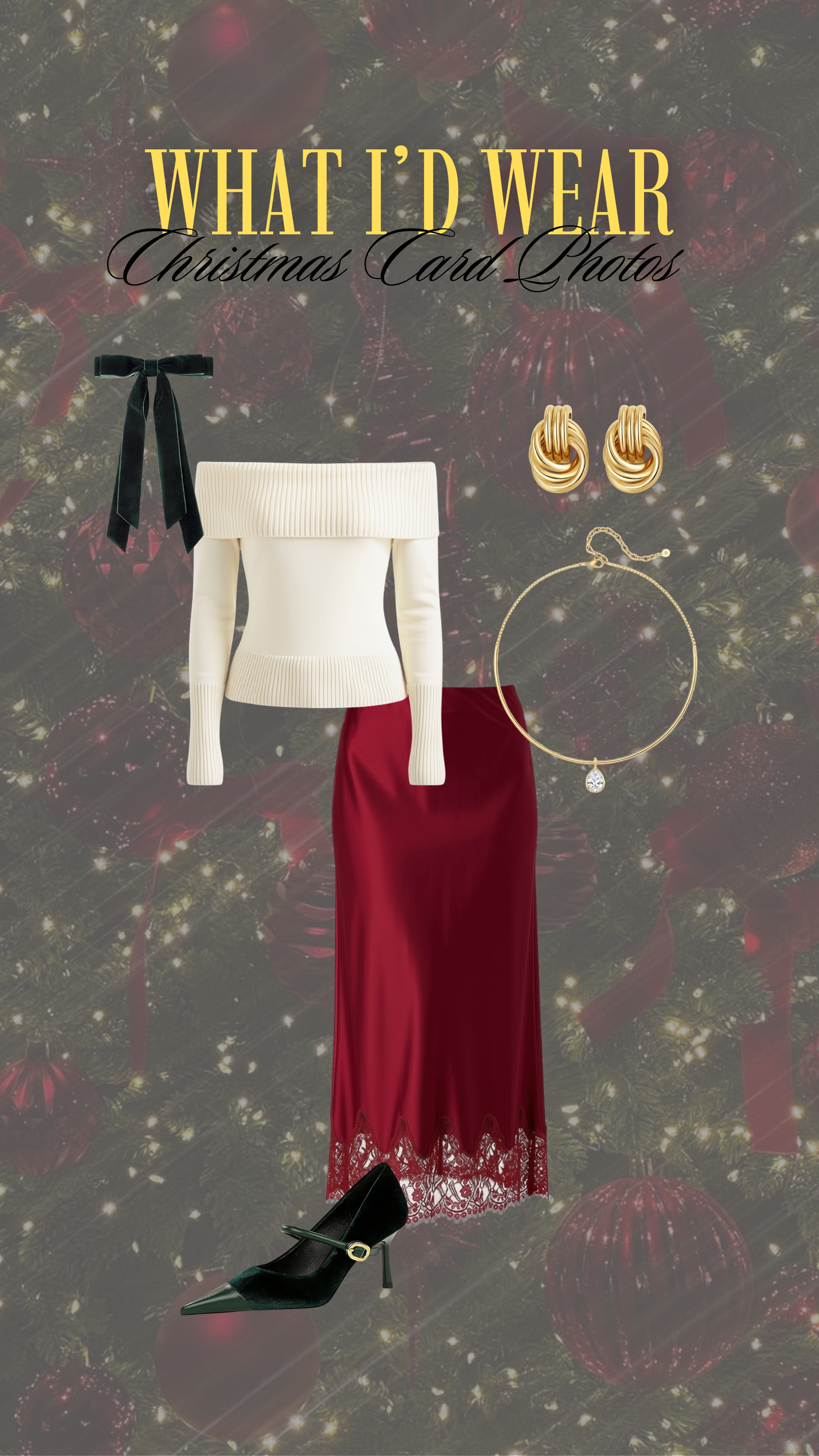 I love this look for the holiday season! subtle christmas colors for the perfect christmas card pics!
  midsize outfits, lace, christmas outfit 

 #LTKgrwm #LTKootd #LTKMidsize