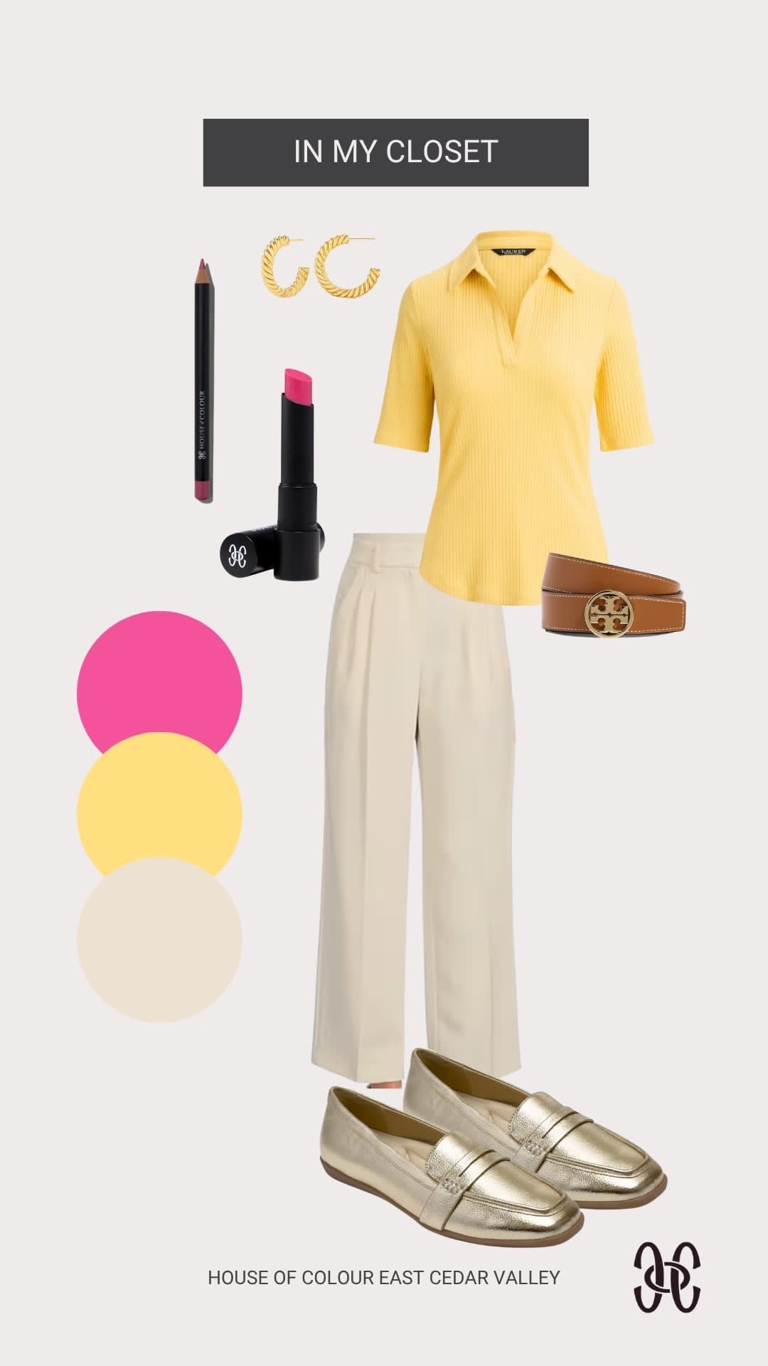 In the area of my closet that has been lacking is dressier short sleeved shirt, shirts that I can wear in the summer. Love this yellow option. It also has some good texture for those that like that as a part of your clothing personality. #hocspring #hocromanticclassic #hocnaturalclassic
