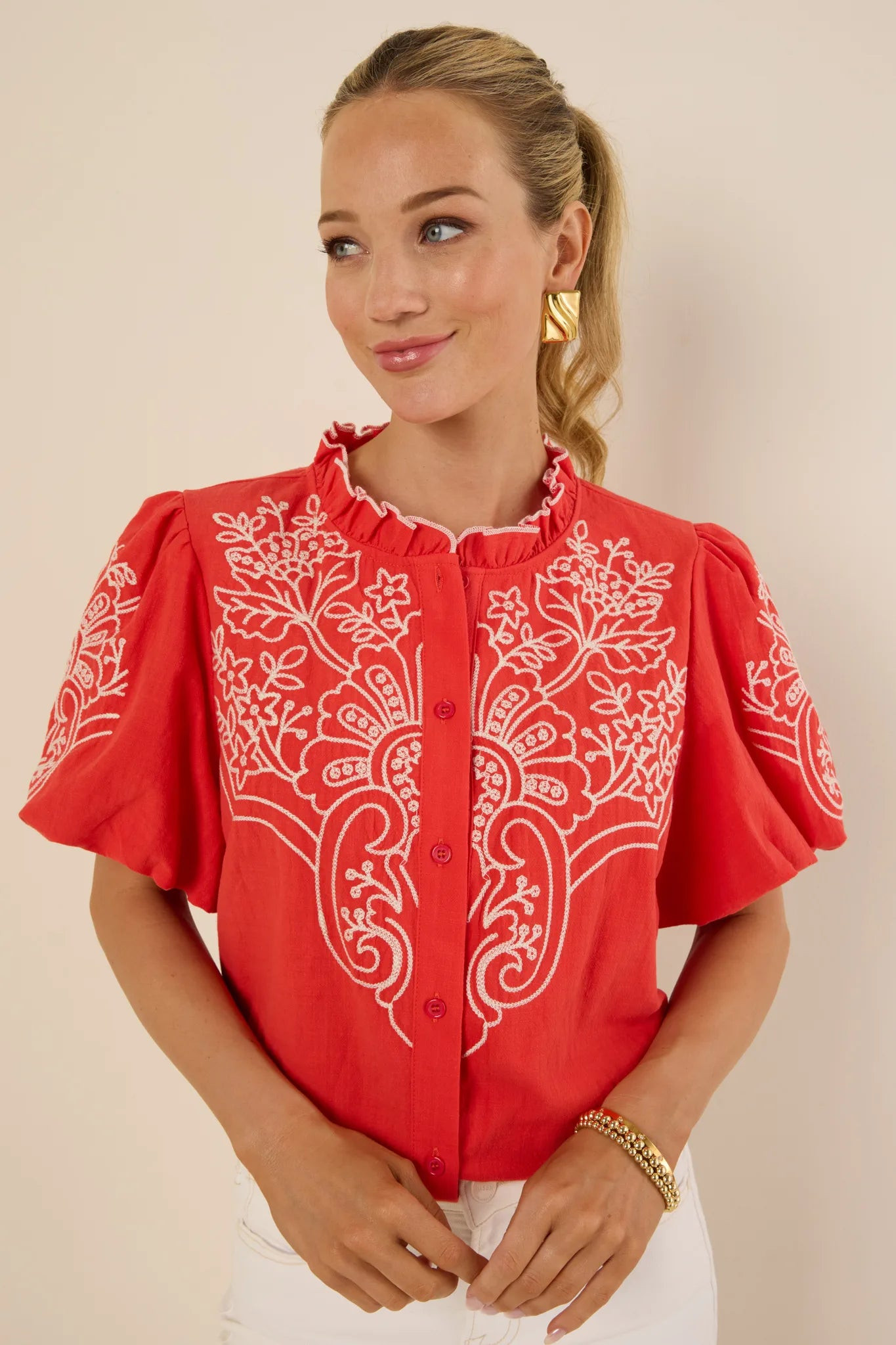 Carmen Top- Red | Avara