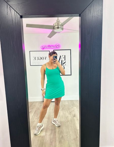 Fitness Look 
- p’tula dress with built in pockets!
-white ankle socks
-ASICS 

I linked several Amazon activewear dresses too! 

Athleisure 
Work out outfit
Spring outfit
Fitness clothes


#LTKMidsize #LTKActive #LTKFitness