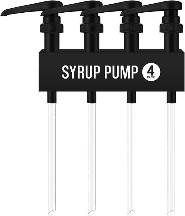 Syrup Pump for Coffee Syrup Bottles – 4-Pack Dispenser Pumps Fits 750ml / 25.4 oz Flavoring Syr... | Amazon (US)