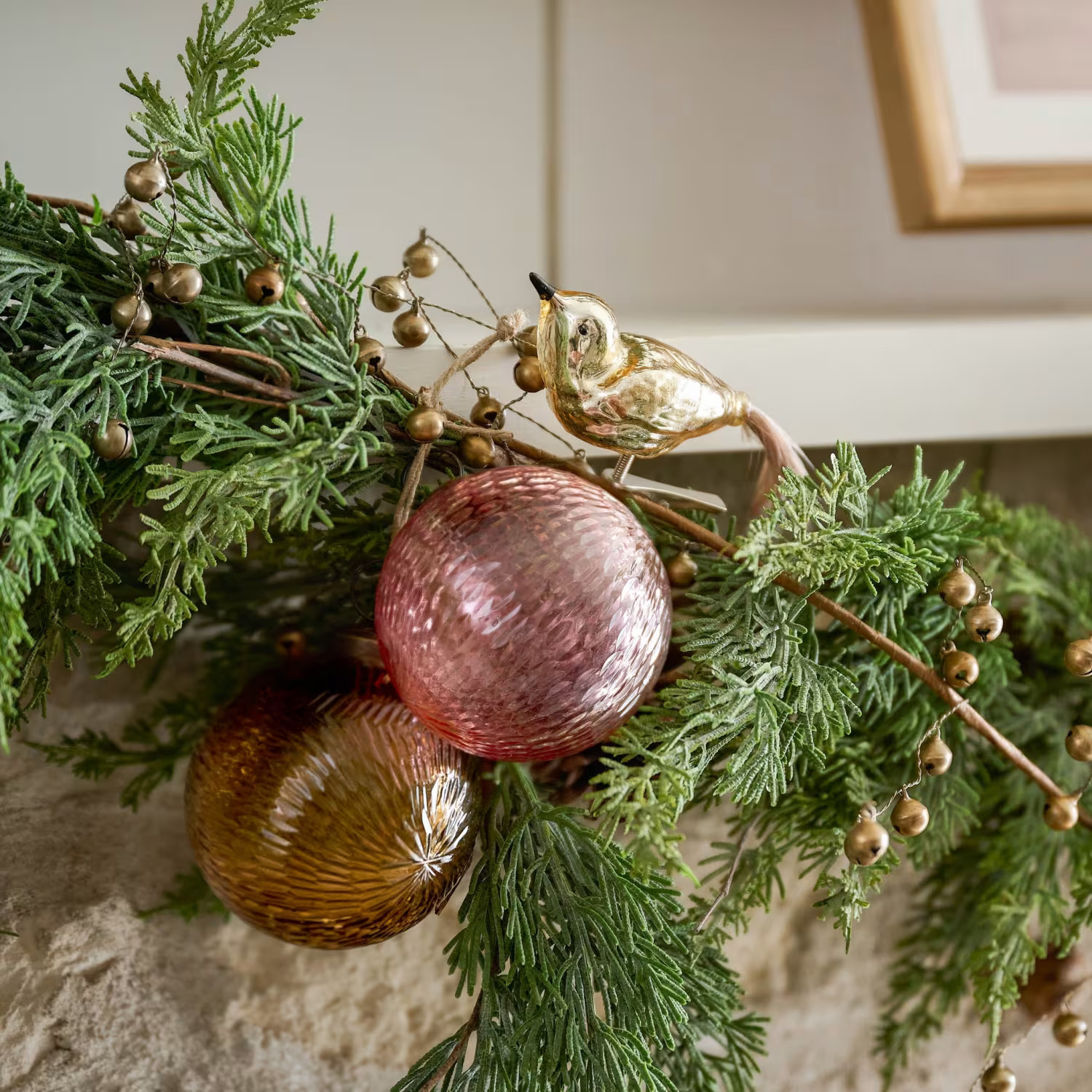 Assorted Red Tinted Glass Ornament, Set of 8 | Magnolia