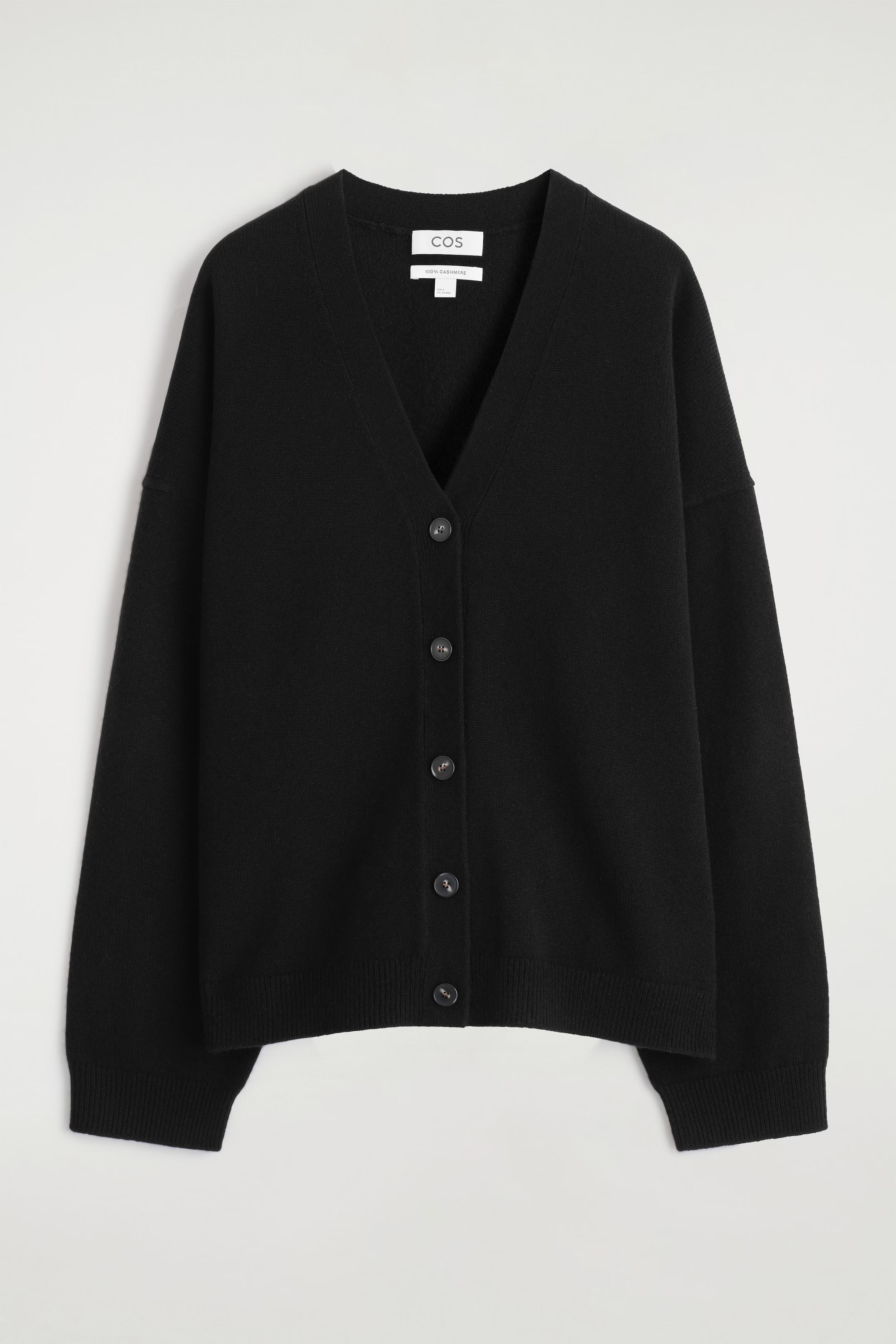 CASHMERE V-NECK CARDIGAN - BLACK | COS US | COS (US)