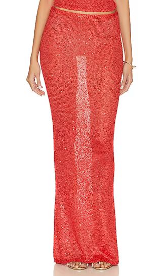 Carolina Skirt in Rossa Sequin | Revolve Clothing (Global)