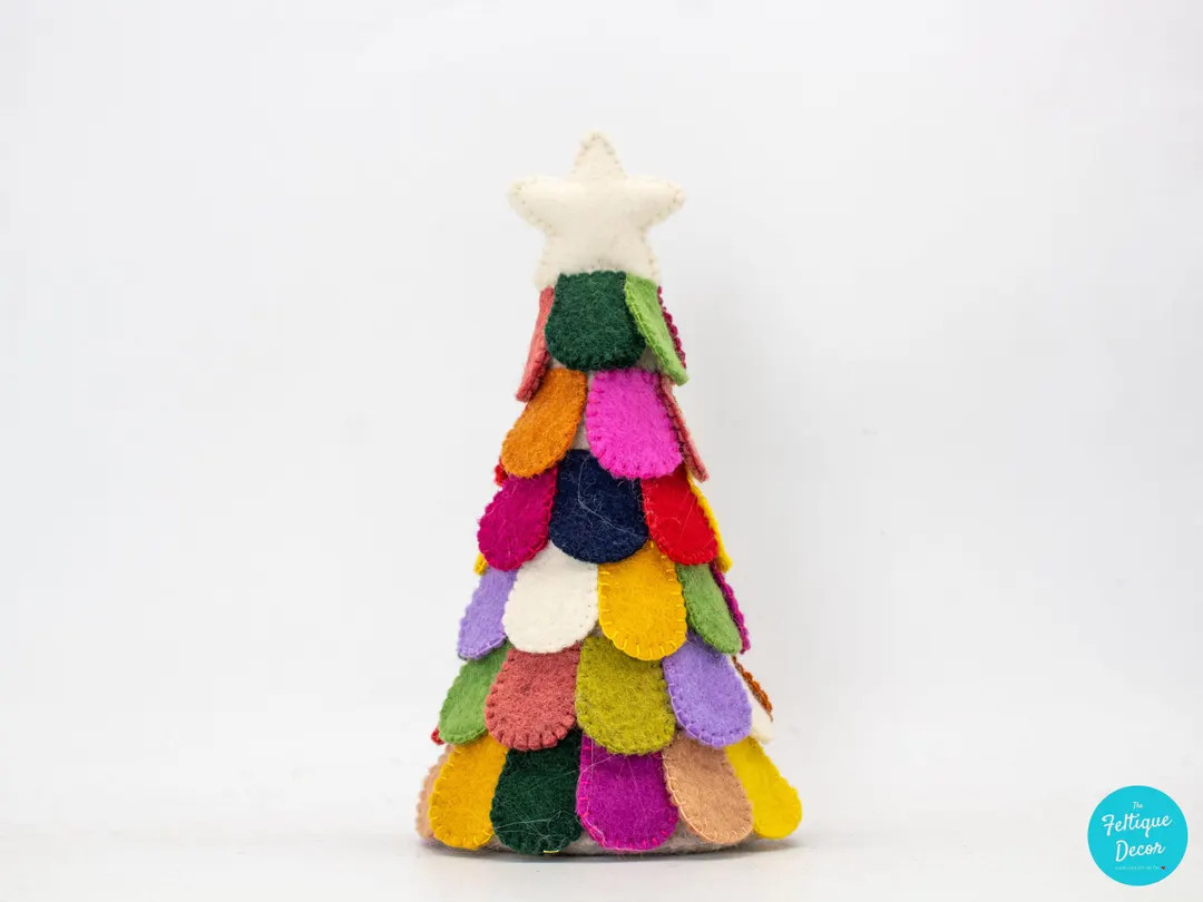 Handmade Christmas Tree Felted Christmas Tree Kids Felt Tree21 Cm Christmas Decor Merry Christmas... | Etsy (US)