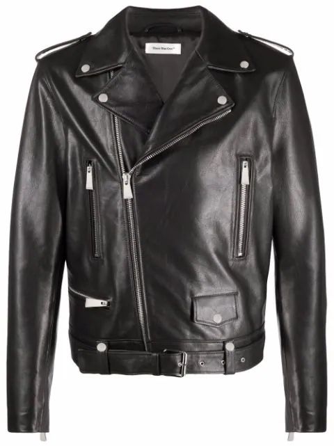 bullhide leather biker jacket | Farfetch (US)