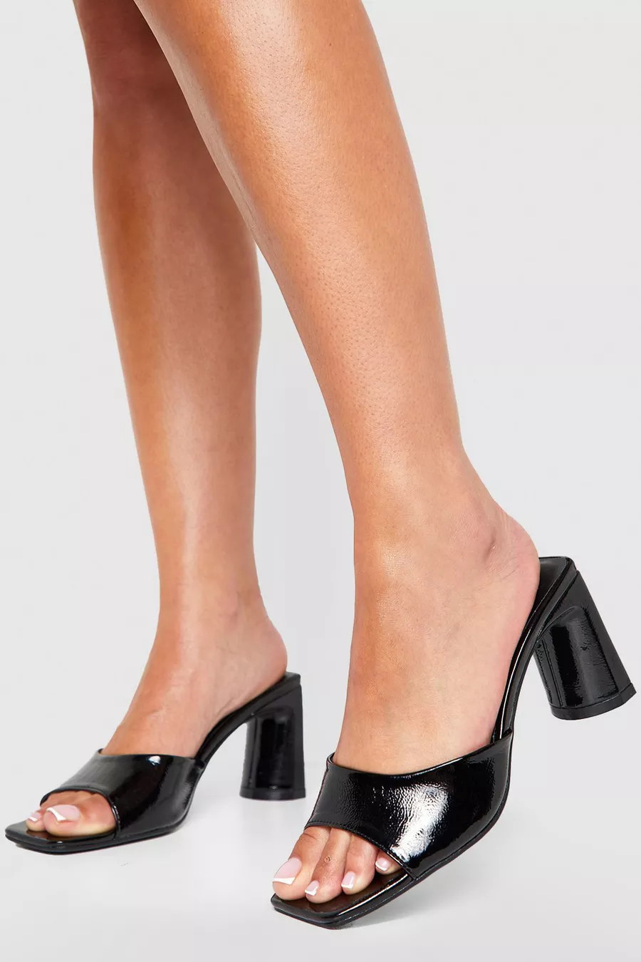 Low Flat Heel Mule | boohoo (US & Canada)