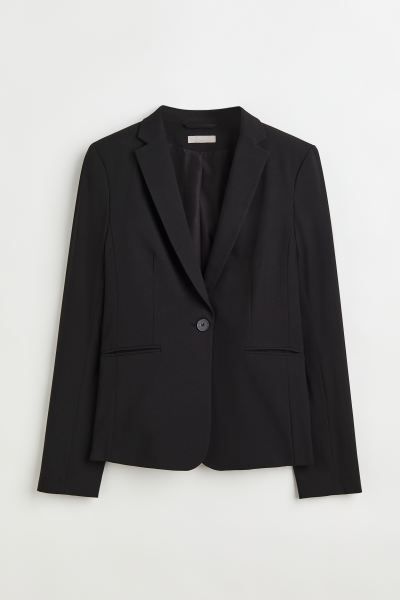 Fitted Blazer - Black - Ladies | H&M US | H&M (US + CA)