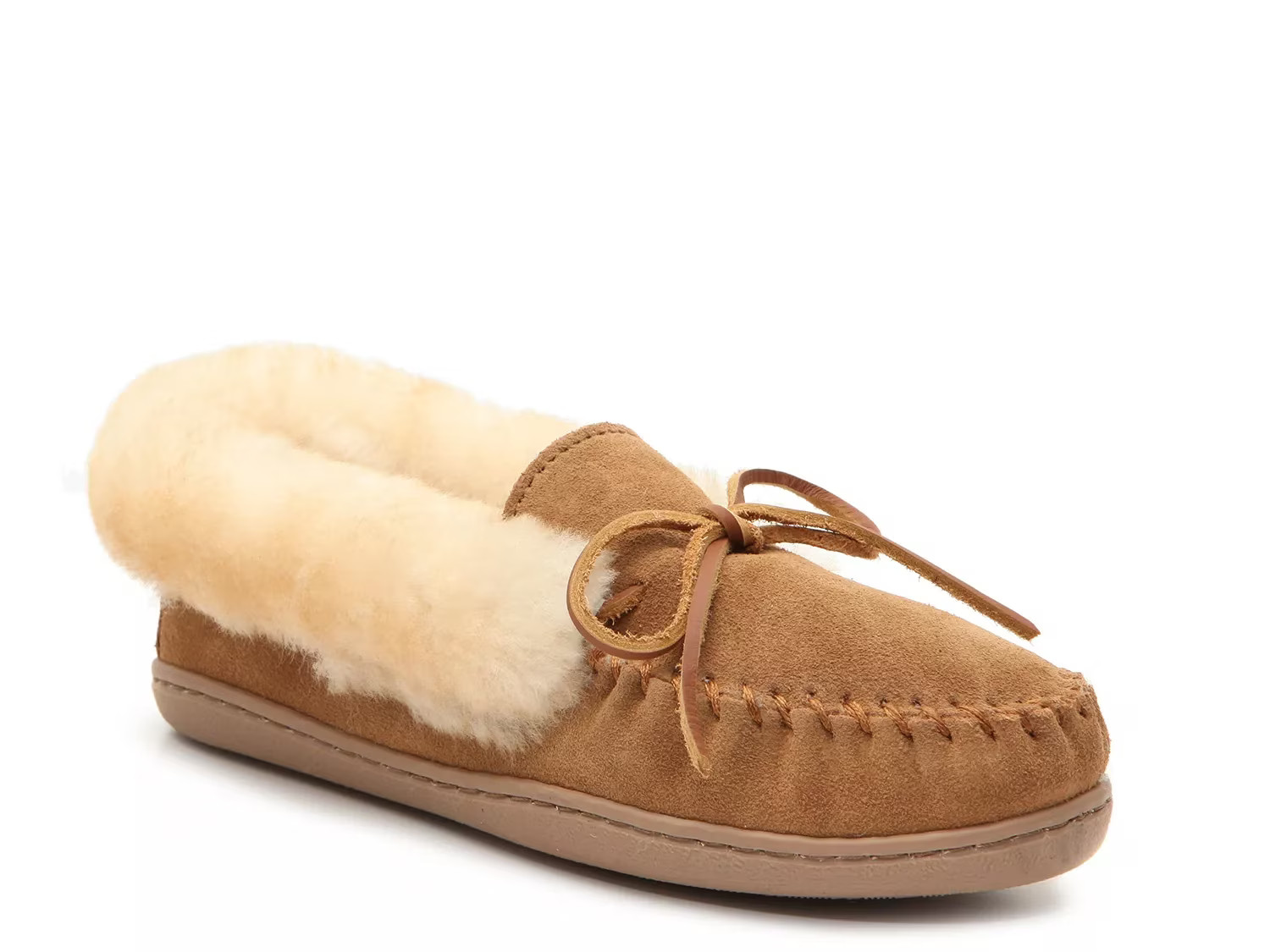 Minnetonka Alpine Moccasin Slipper - Women's - Cognac - Size 6 - Moccasin | DSW