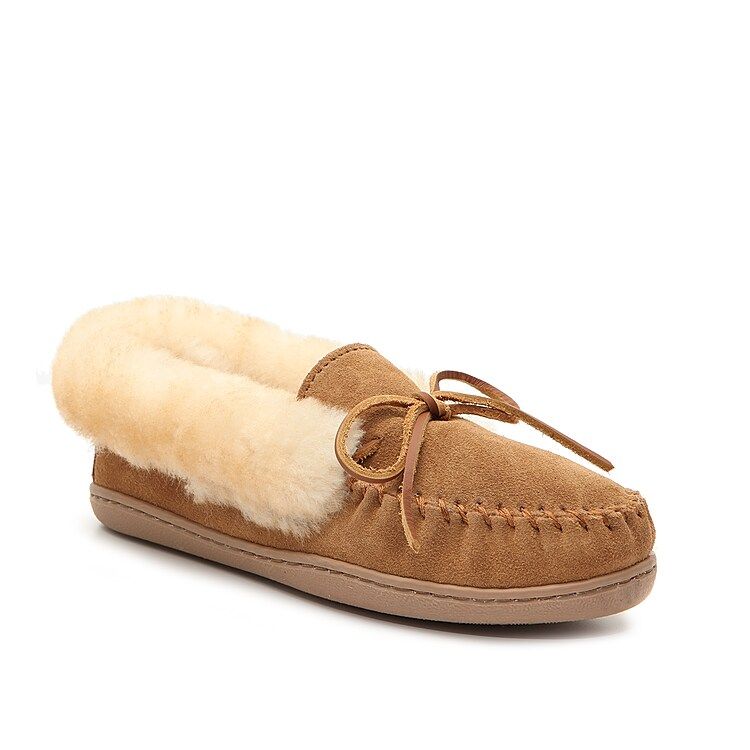 Minnetonka Alpine Moccasin Slipper - Women's - Cognac - Size 6 - Moccasin | DSW