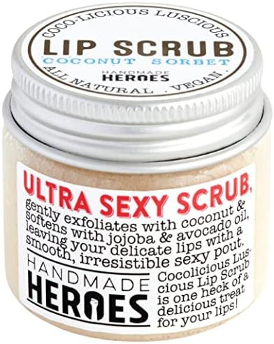 100% Natural Lip Scrub, Vegan Conditioning Coconut Lip Exfoliator - Gentle Exfoliant, Sugar Lip P... | Amazon (US)