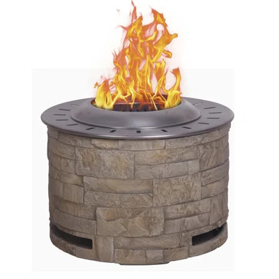 Stackstone Look Smokeless Firepit With Wood Pellet/Twig/Wood As The Fuel | Wayfair North America