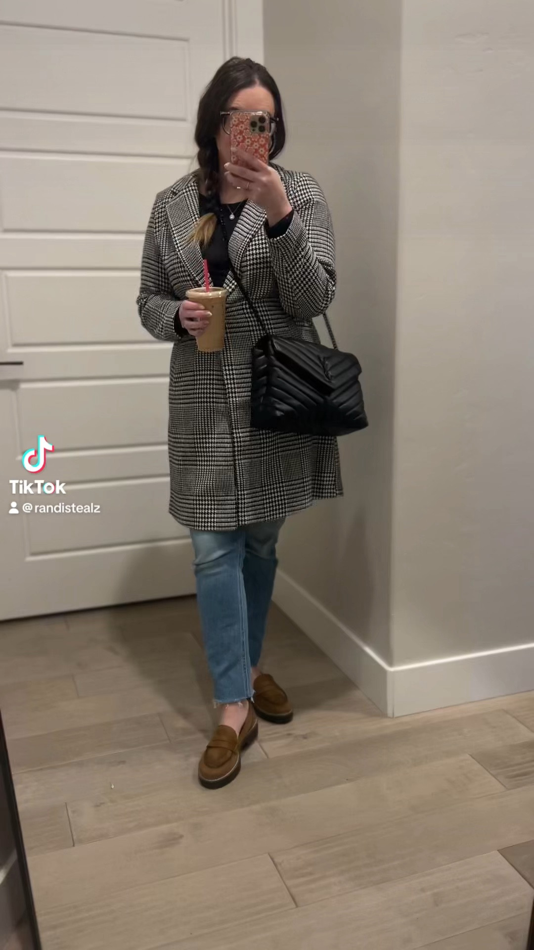 The barista stopped me in the drive through to ask me where my jacket was from! Classic houndstooth look that is great for work or everyday style  

#LTKFindsUnder50 #LTKOver40 #LTKMidsize