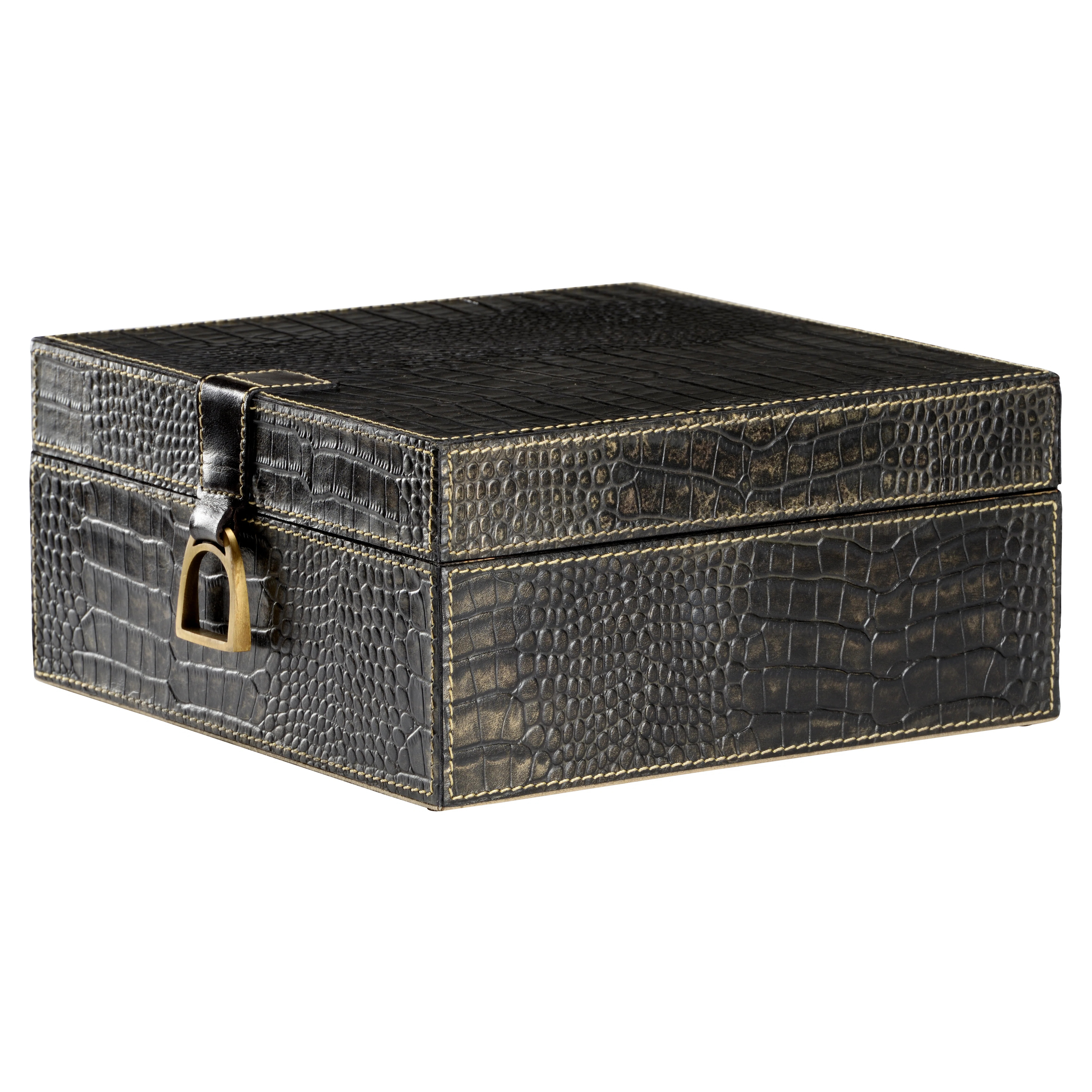 Croc Faux Leather Decorative Box | Wayfair North America