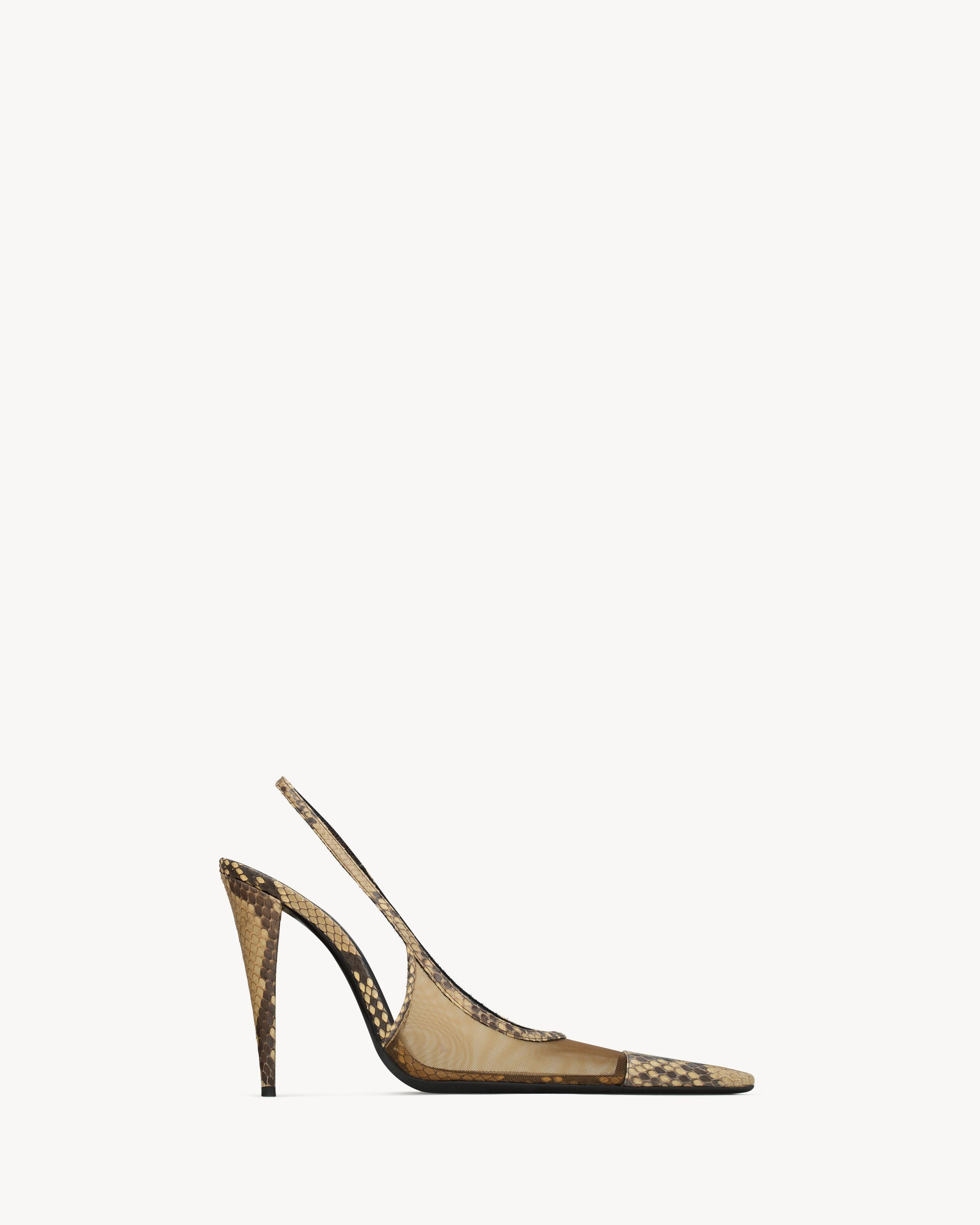 JEMA slingback pumps in mesh and python | Saint Laurent Inc. (Global)