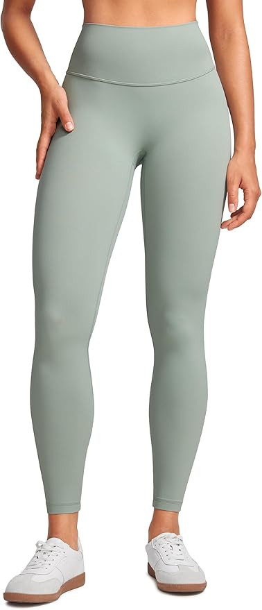 Womens High Waist No Front Seam Scrunch Butt Leggings Workouts 25 Inches V-Back Scrunch Booty Gym... | Amazon (US)