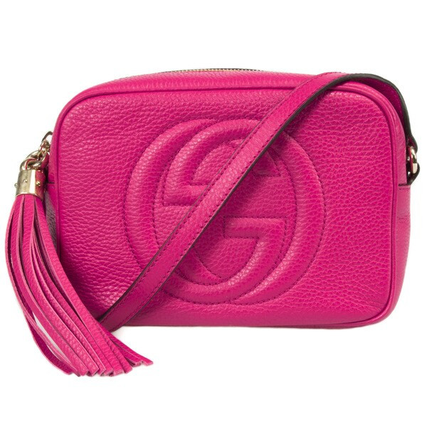 Gucci Soho Fuchsia Small Leather Disco Bag | Bed Bath & Beyond