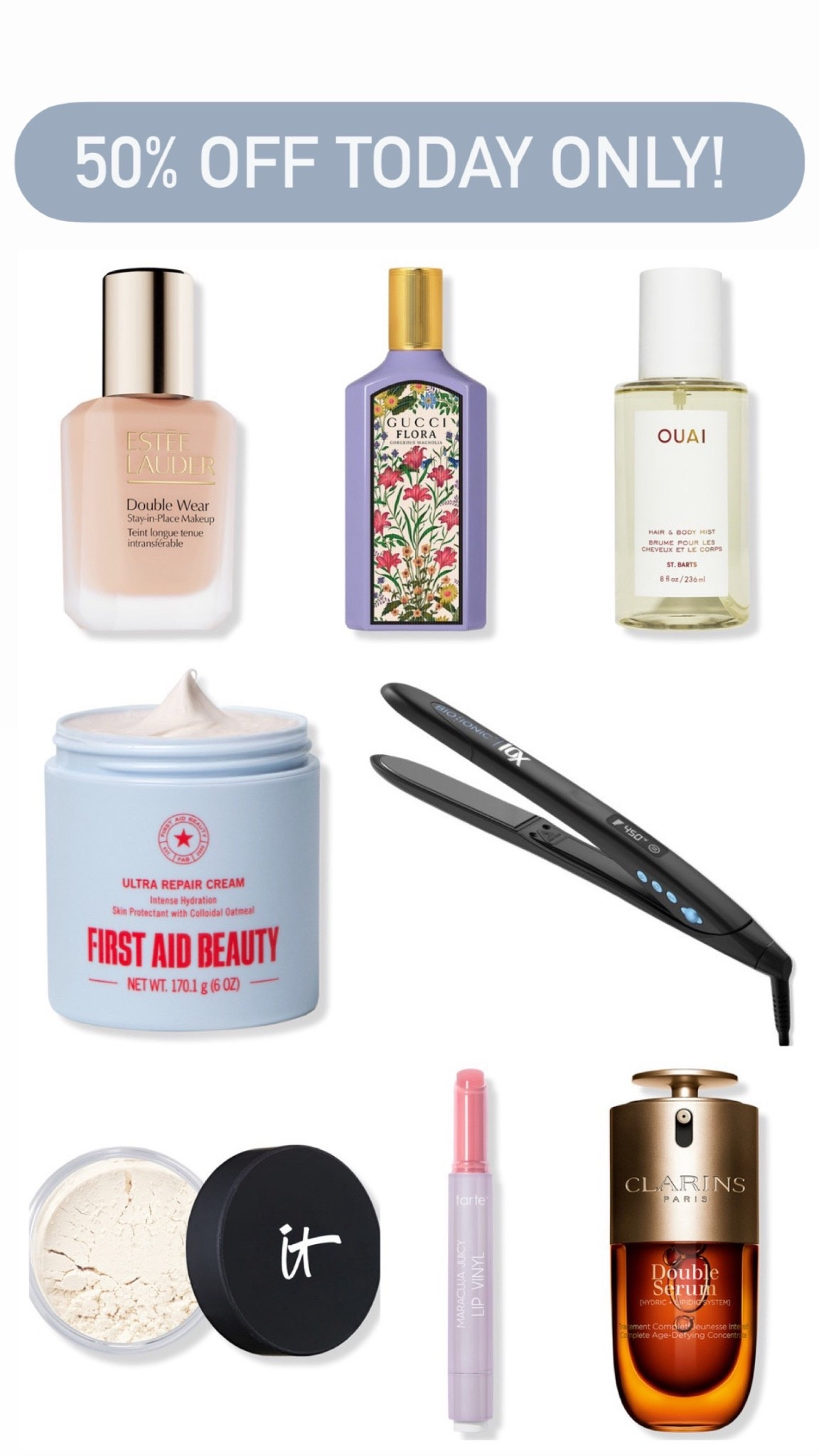 Ulta beauty deals 50% off today only

#LTKSaleAlert #LTKBeauty