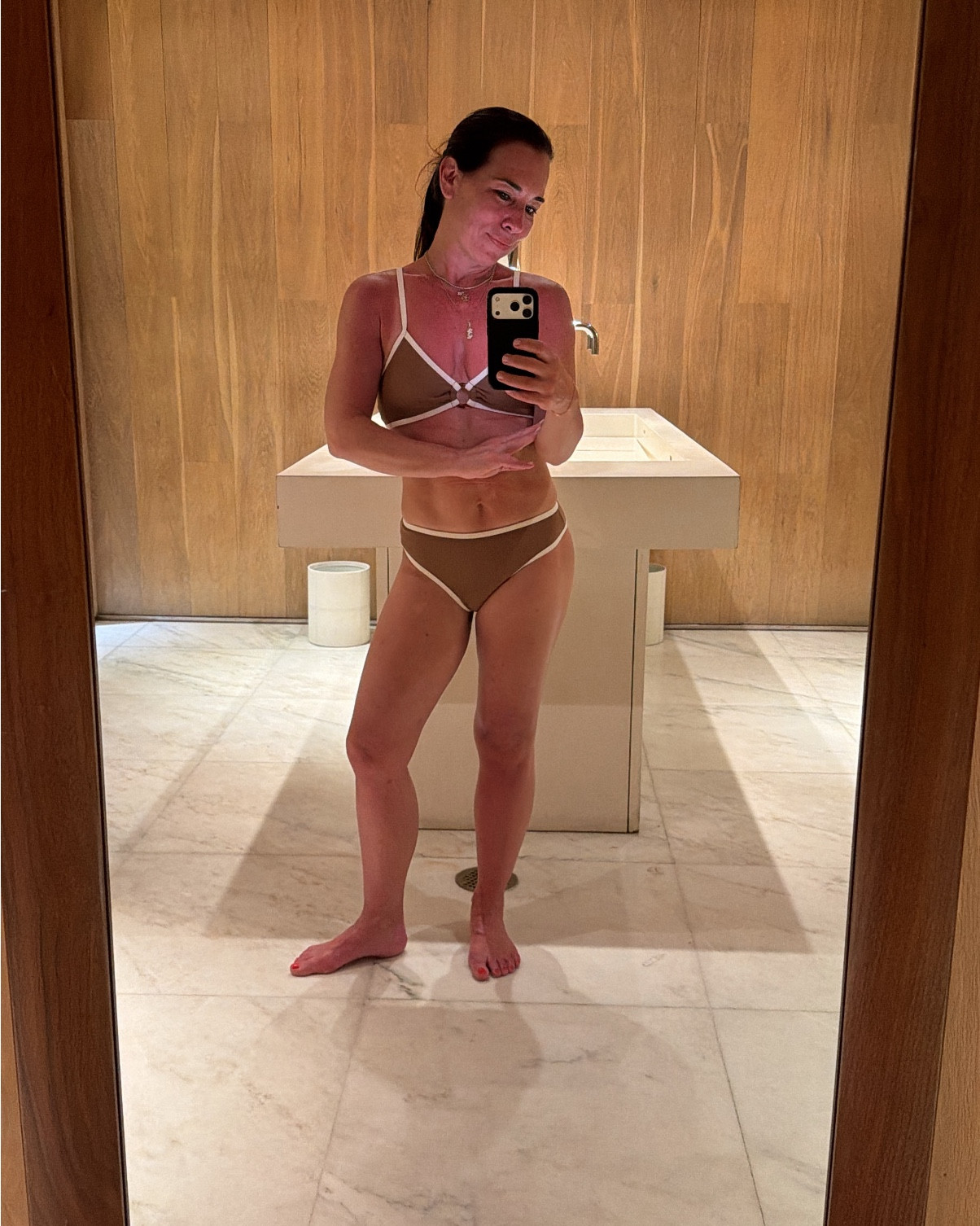 Cute neutral bikini that is timeless. The color combo is chic with the tortoise ring  

#LTKgrwm #LTKootd #LTKdayinmylife