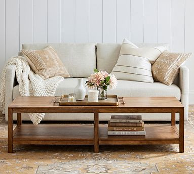 Nicasio Rectangular Coffee Table (60") | Pottery Barn (US)