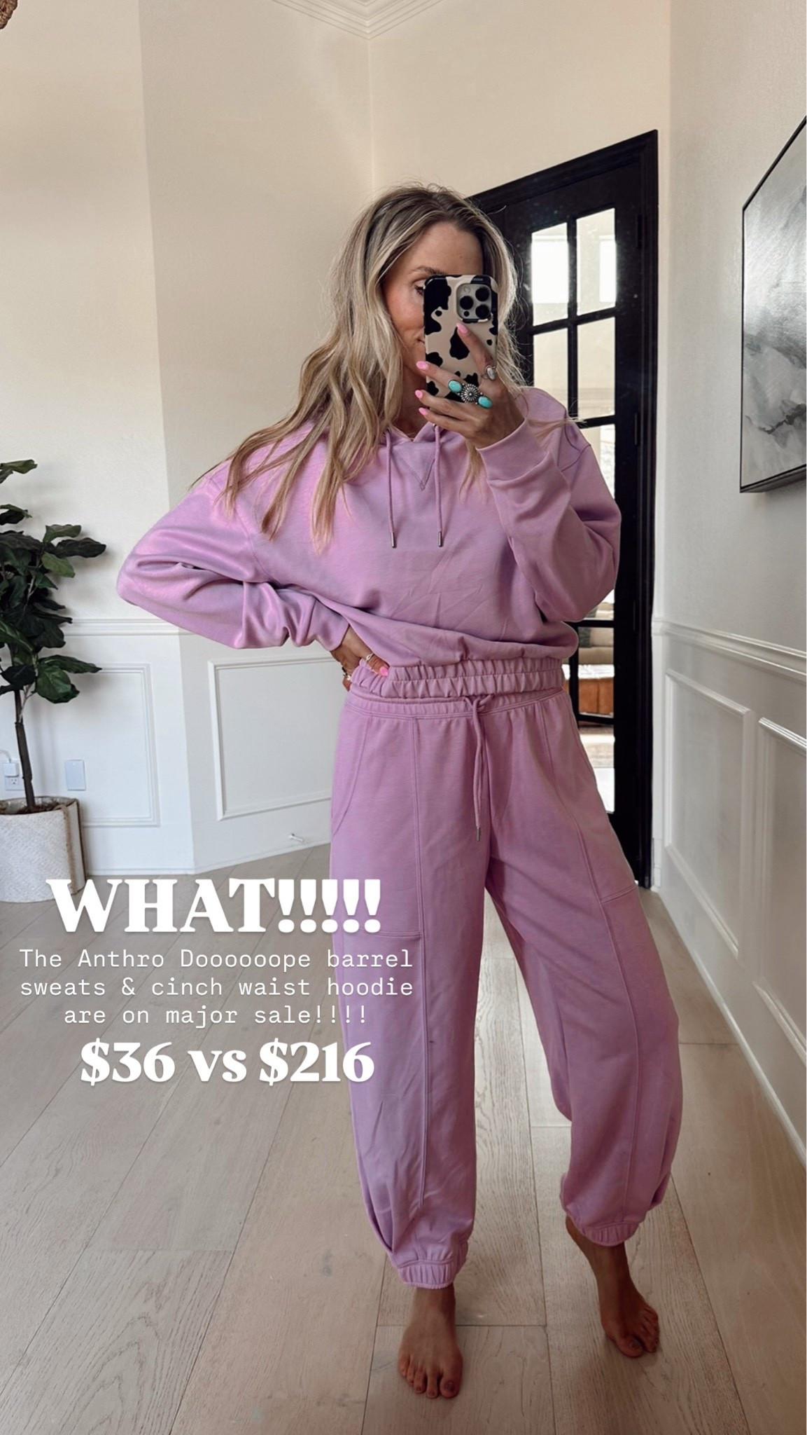The Anthro dooooope barrel sweats & cinch waist hoodie is only $36 for everything vs $216 🤯👏🏼😱 

Wearing size s / my tts

#LTKdayinmylife #LTKgrwm #LTKSaleAlert