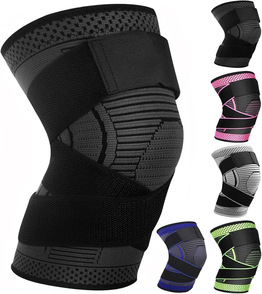 Adjustable Knee Support Brace 1 pack Compression Knee Sleeves for Men Women Use for Meniscus Tear... | Amazon (UK)