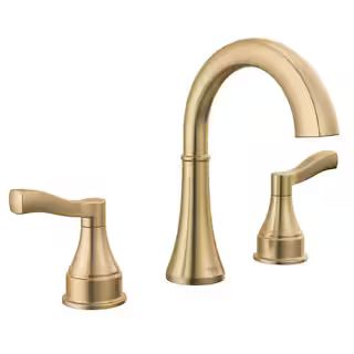 Delta Faryn 8 in. Widespread Double Handle Bathroom Faucet in Champagne Bronze 35822LF-CZ - The H... | The Home Depot