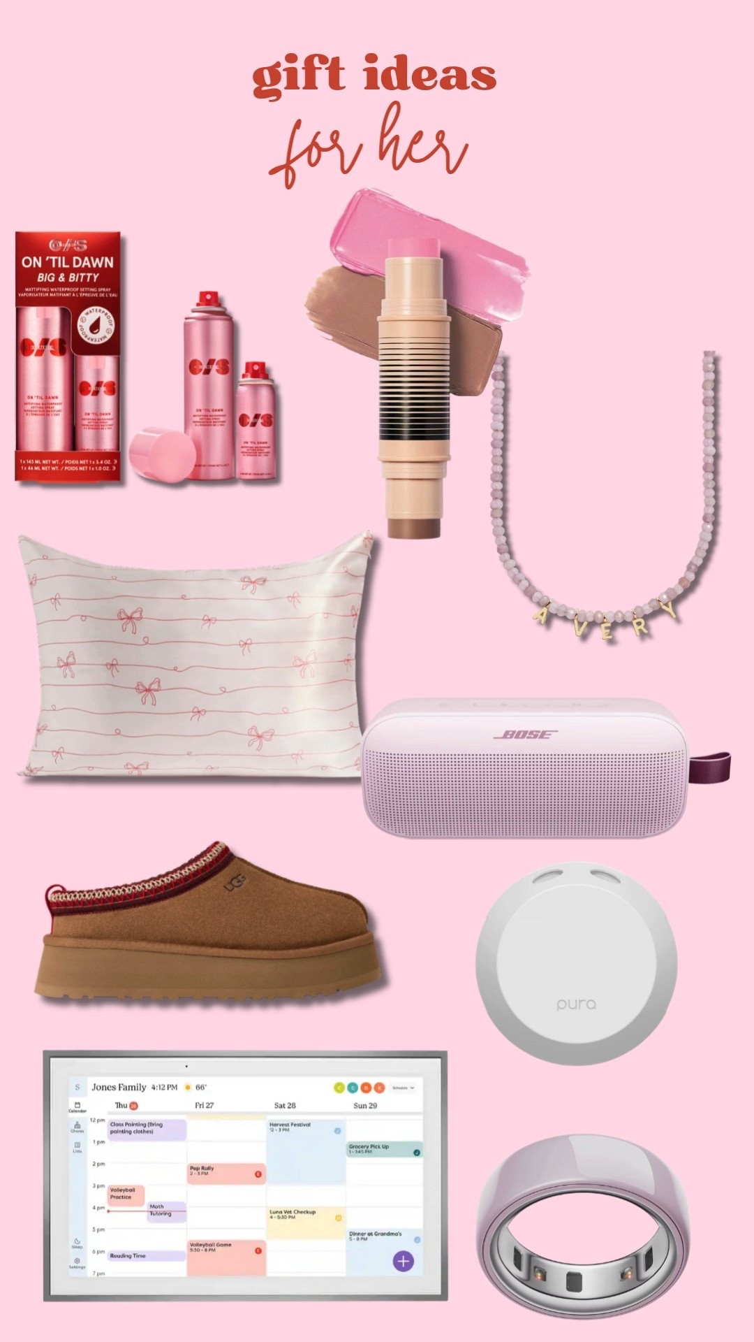 Gift idea for her! 

Gift guide. Gift idea. Trending. Best sellers. Viral. Necklace. Pillowcase. Beauty. Slippers  

#LTKGiftGuide #LTKHoliday #LTKSeasonal