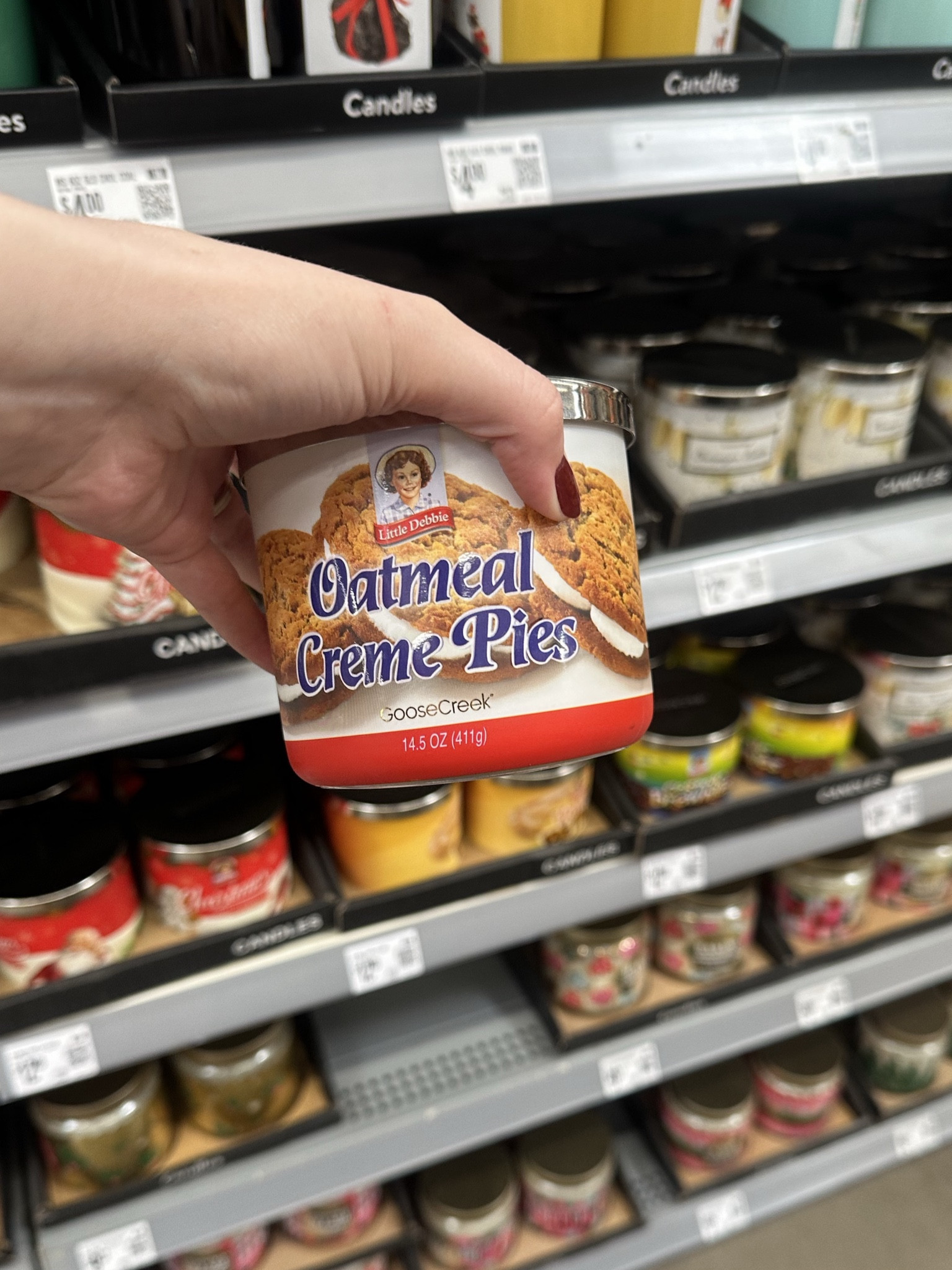 I can’t believe these are a thing! Goose creek candle little Debbie Oatmeal Creme Pies at Walmart 3 wick candle 

#LTKSeasonal #LTKHoliday #LTKGiftGuide