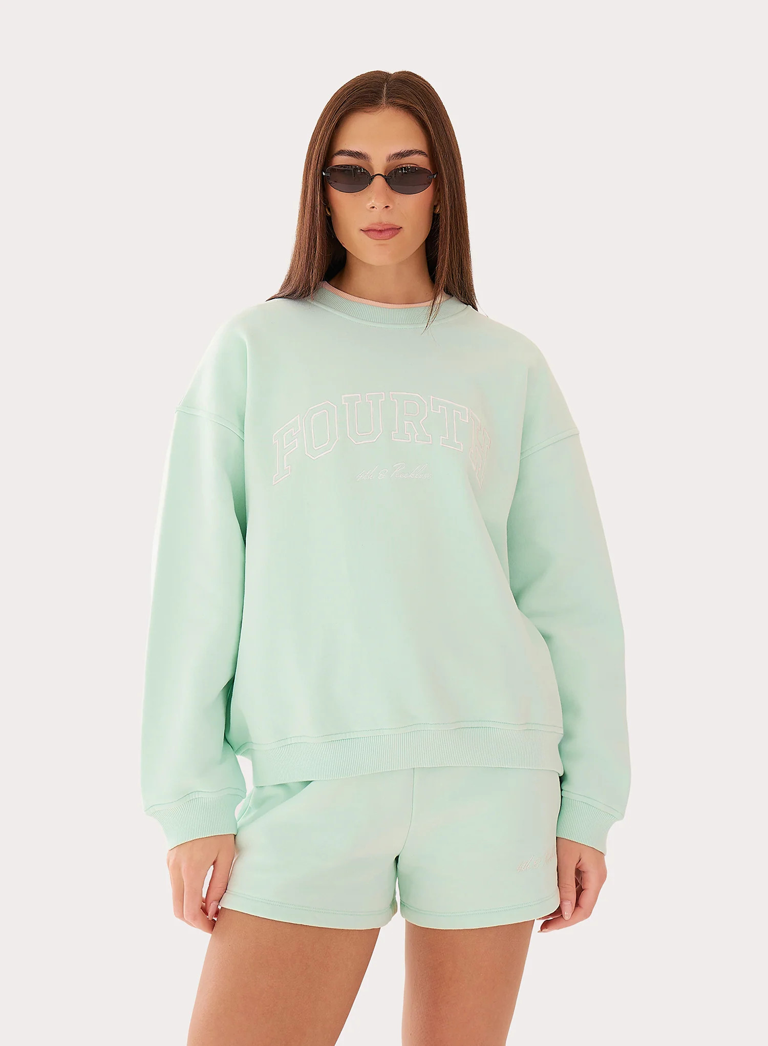 Women's Mint Green Fourth Branded Sweatshirt | Leon | 4th & Reckless | 4th & Reckless