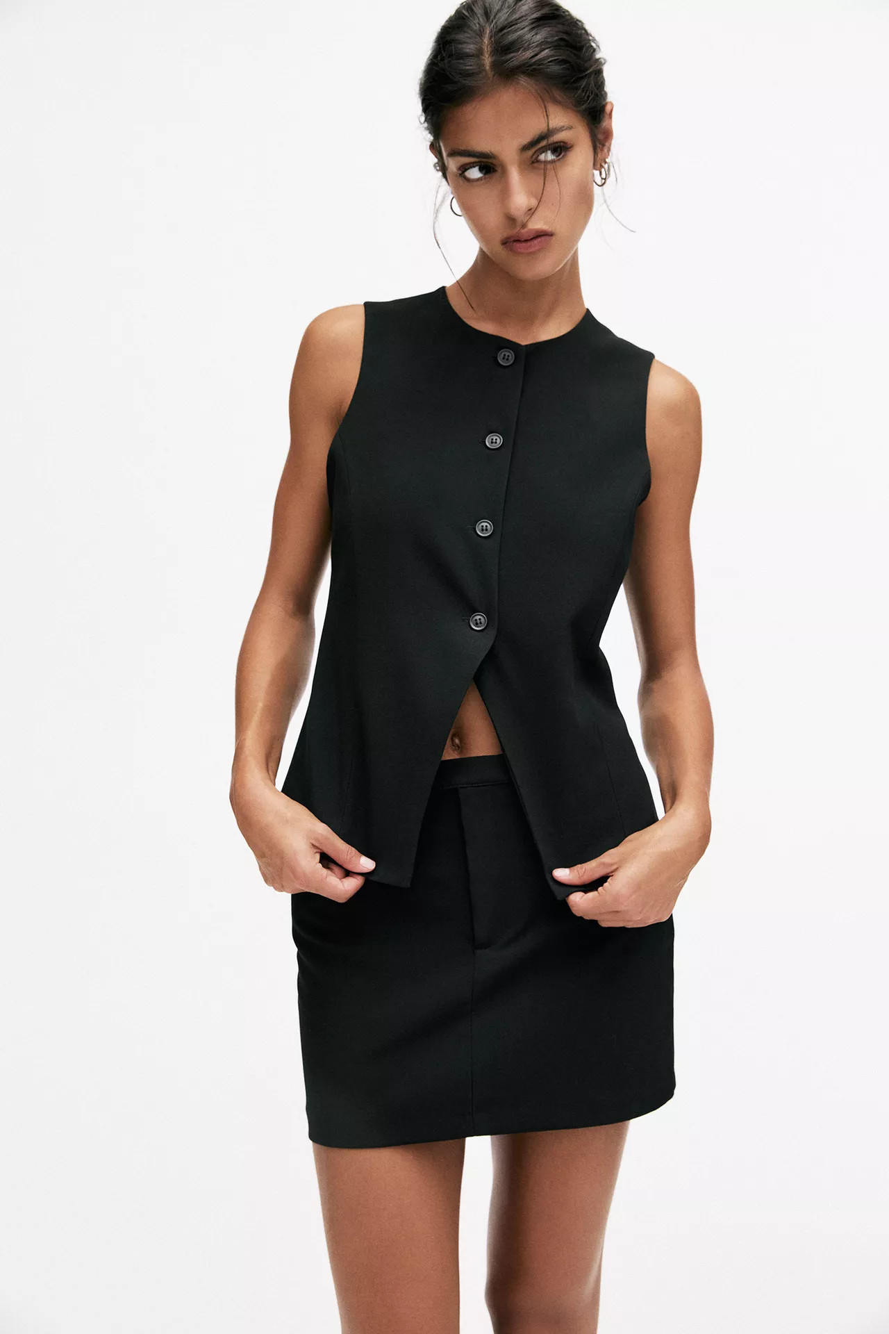 Buttoned waistcoat | PULL and BEAR UK