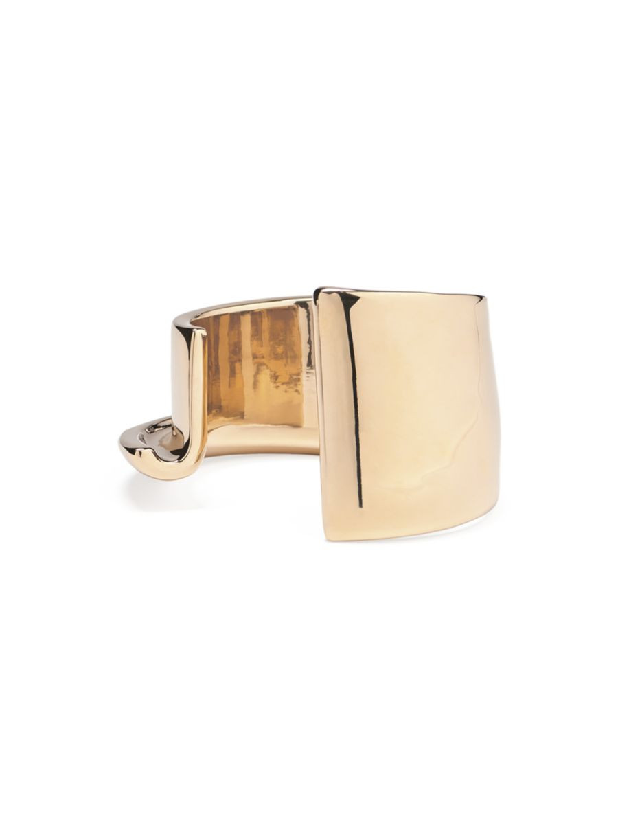 Shop Jacquemus Unisex Gold-Plated Copper Cuff Bracelet | Saks Fifth Avenue | Saks Fifth Avenue