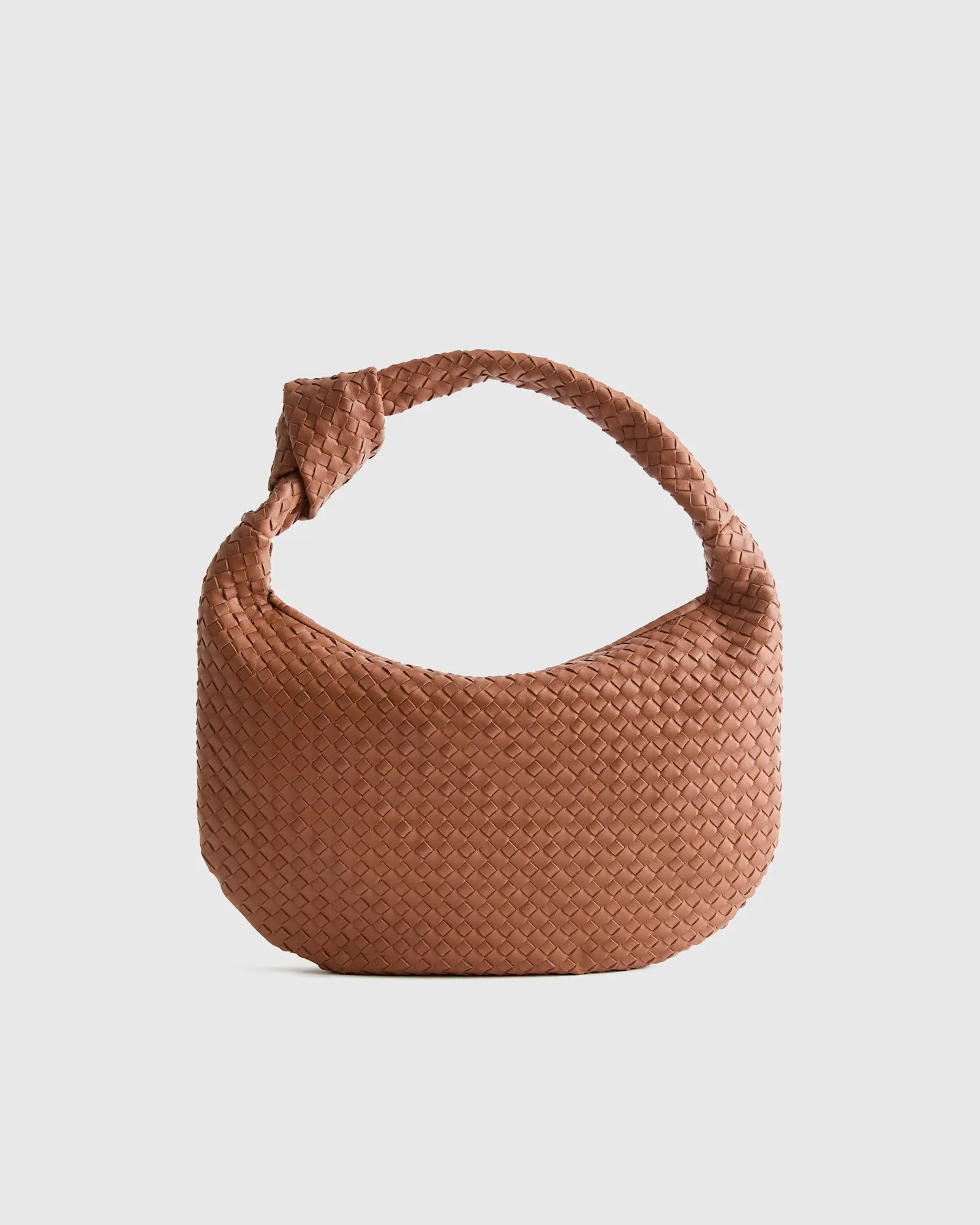 Italian Leather Handwoven Slouchy Shoulder Bag | Quince