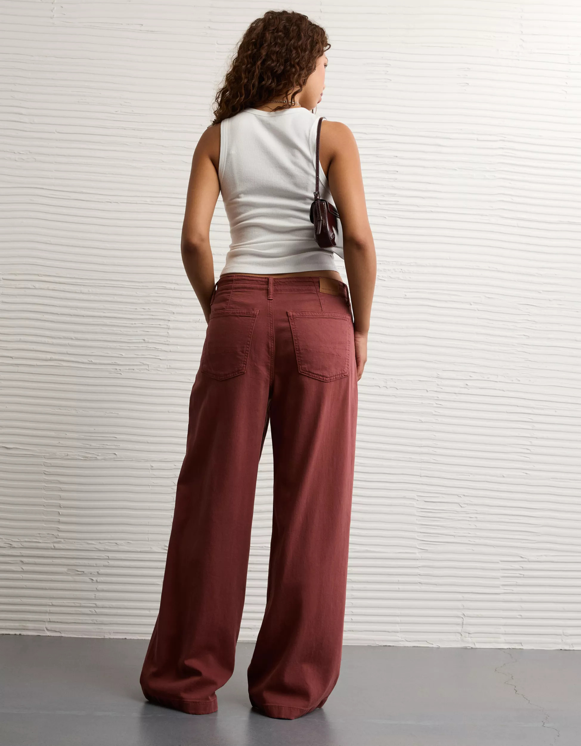 AE Dreamy Drape Stretch Low-Rise Ultra Wide-Leg Pant | American Eagle Outfitters (US & CA)